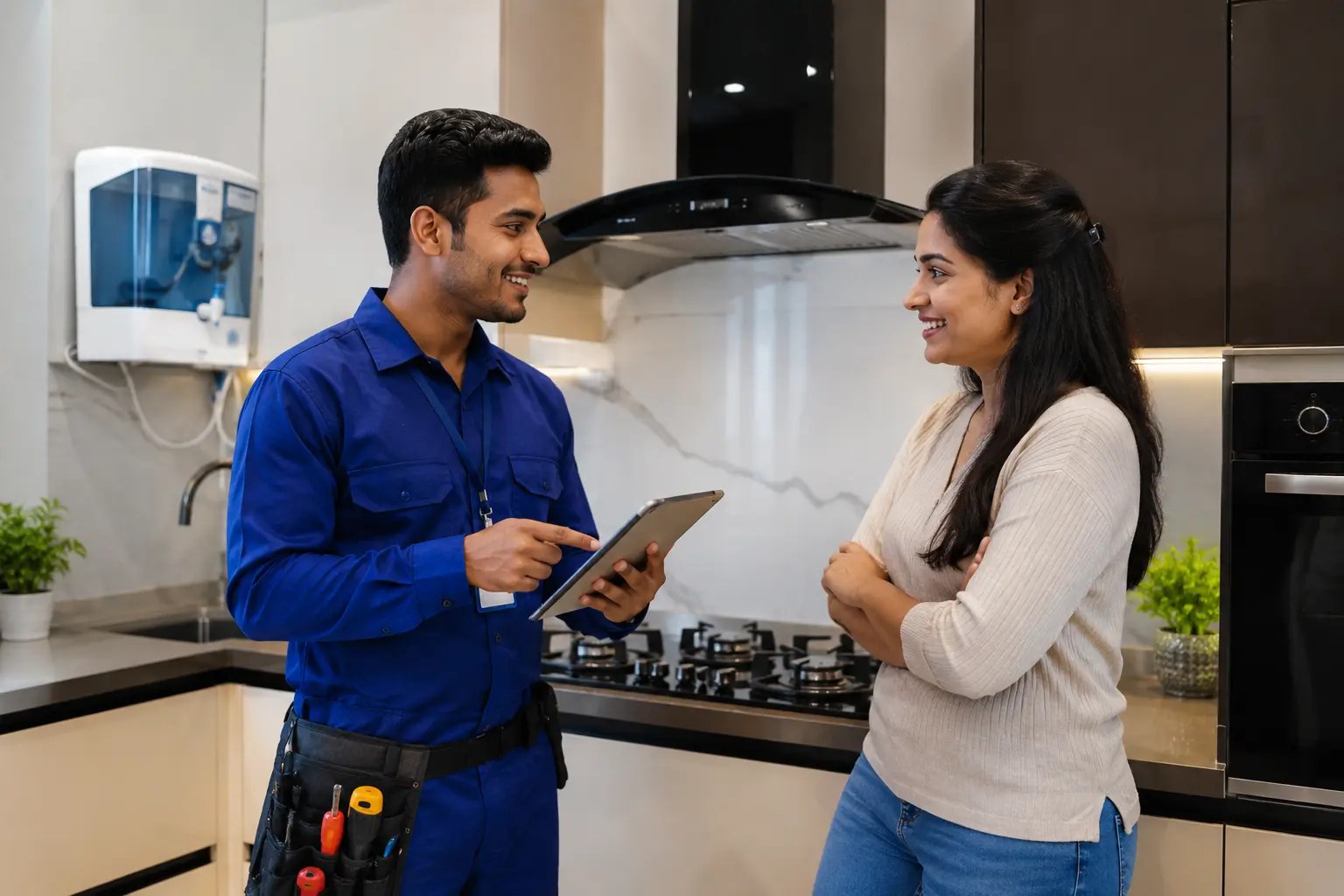 Professional appliance service by Maurya RO and Chimney Services
